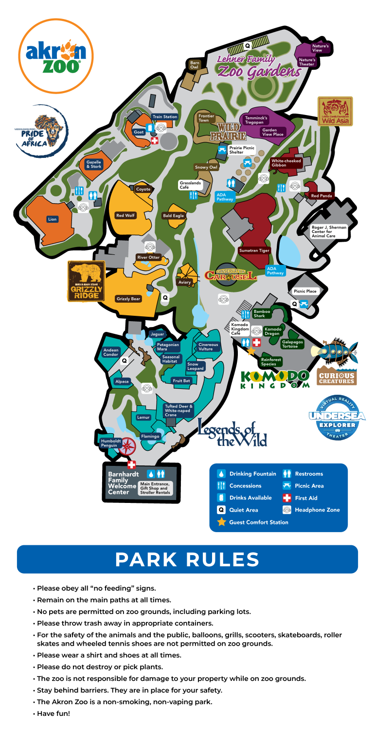 Akron Zoo Map